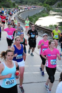Utah Valley Marathon Marathoners Running near river