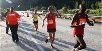 Utah Valley Marathon Runners in Red