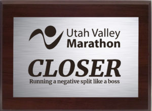 Negative split award.